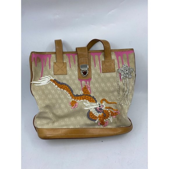DOONEY & BOURKE Shoulder Tote Bag Customized Tan - Picture 2 of 15